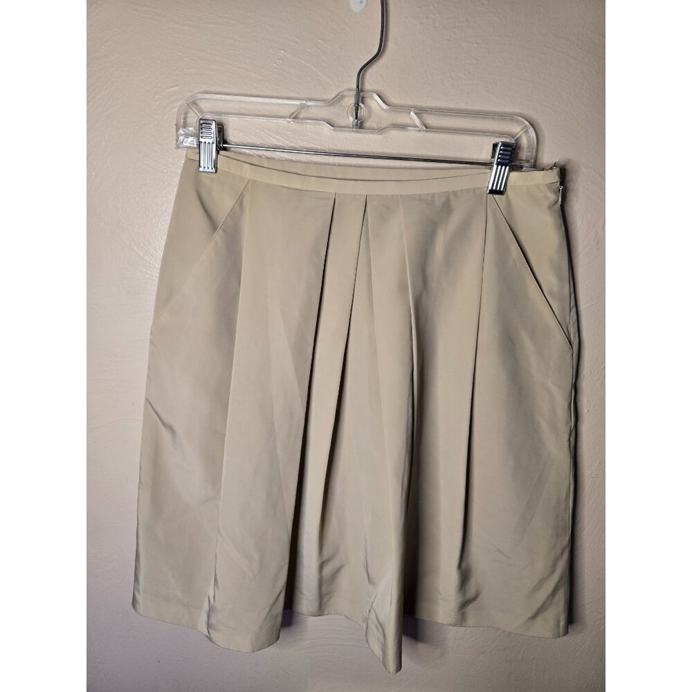 Brooks Brothers '346 Knee Length Pleated Skirt With Pockets Size 6 Classic Work